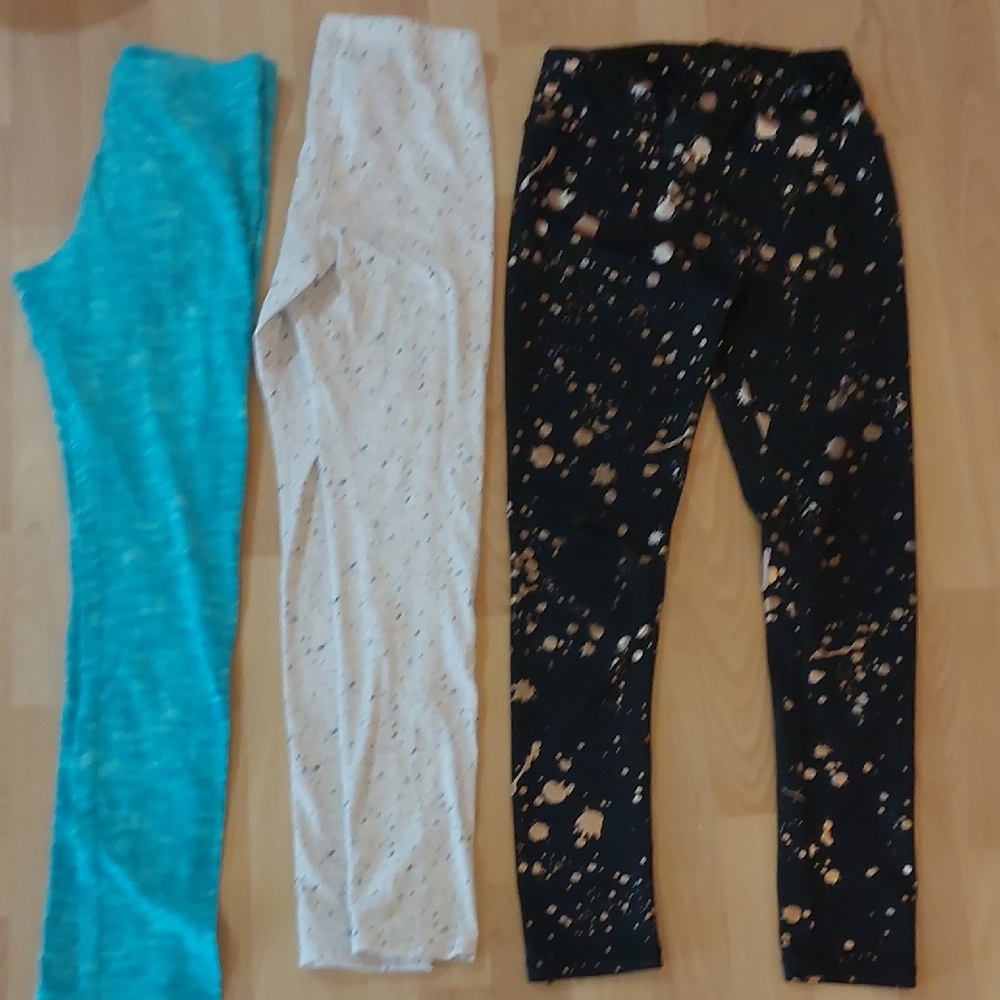 Old Navy And Sugar & Jade Stylish Kids Bottoms Set - Black, Cream, and Teal.